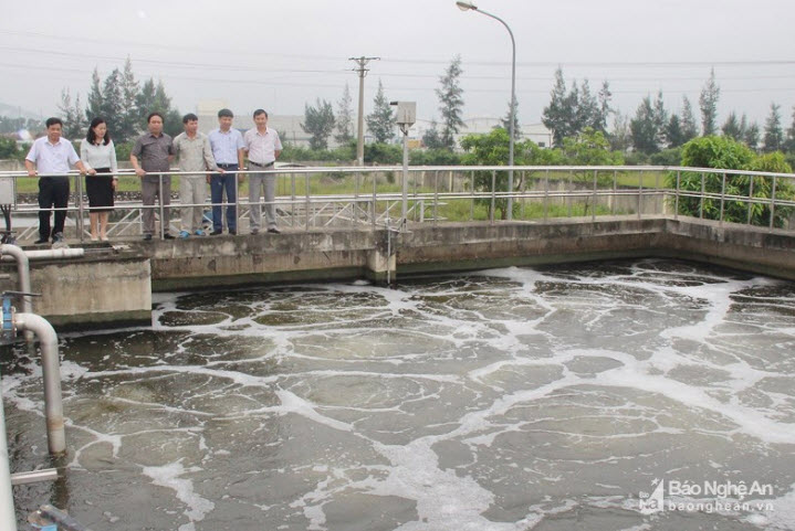 Quy trình xử lý nước thải nhà máy ở Vinh, Nghệ An - Hà Tĩnh